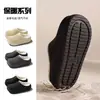 Pantuflas de algodón impermeables simples Baotou para hombre, para uso exterior en invierno, de suela gruesa, antideslizantes, con soporte para el talón, zapatillas de algodón para el hogar de pareja, venta al por mayor para mujer