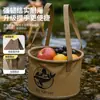 Cubo Plegable Multifuncional para Exteriores para Uso en Casa, Pesca, Viajes, Portátil, Camping, Picnic y Limpieza