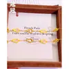Pulsera de Calabaza Nafu Esmaltada Oro Arena Vietnamita Nueva Chinoiserie Lujo Accesible Corte de Alta Gama Doble Adorno de Mano Fu y Lu