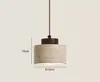 Luminária Pendente Minimalista Amarela de Travertino para Quarto, Estilo Wabi-Sabi para Parede de Fundo de Sala de Estar, Decoração de Pousada Vintage, Bar, Luz LED