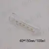 Tubo de Ensaio Graduado de Vidro de Fundo Arredondado com Borda Enrolada, Resistente a Altas Temperaturas, Grande Capacidade, Alto Borossilicato, Disponível em 100/150/200ml