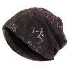 Chapéu de Lã Lantejoula Primavera e Outono Transfronteiriço, Gorro de Renda de Camada Dupla, Chapéu Protetor de Orelha, Touca Headwrap Jdu-150