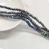 Cuentas Planas de Ábaco de 4 mm Cuentas de Vidrio de Cristal Cuentas de la Rueda de la Fortuna Ropa DIY Cuentas Sueltas Accesorios para el Cabello Accesorios para Bufanda y Collar