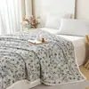 2026 Nuevo Estilo Tencel Encaje Verano Colcha Colcha de Aire Acondicionado 150X200cm Preludio Rosa
