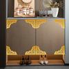 Pegatinas de Pared de Espejo con Encaje Diagonal Estilo de Oriente Medio Pegatinas Decorativas para Gabinete de Pared de Fondo Estilo Étnico Vidrio de Ventana
