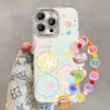 Adecuado para carcasa de teléfono Apple 17PROMAX con agujeros finos, concha, estrella de mar, cadena de cuentas de arcoíris, carcasa anticaída iPhone 18 16