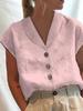 Amazon Wish Aliexpress 2022 Nova Roupa Europeia e Americana Manga Curta Cor Lisa Slim Gola Alta Camisa para Mulheres