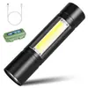 Lanterna de LED Forte para Cruzamento de Fronteira Recarregável Multiuso Longo Alcance Portátil Ultra Brilhante Doméstica Pequena Mini Portátil Luz Lateral