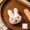 Colgante de Conejo Miffy Lindo Llavero de Conejito de Peluche Colgante de Dibujos Animados Lindo Regalo para Estudiantes Regalo de Graduación de Primaria