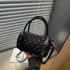 Bolso Almohada Moda Estilo Coreano Lunares 2026 Nuevo Gama Alta Casual Simple Nicho Bolso de Hombro Cruzado