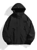 Chamarra cortavientos transfronteriza para hombres y mujeres, estilo casual delgado 2026 top con capucha para parejas al aire libre chaqueta impermeable
