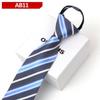 Corbata Formal de Negocios para Hombre Oumus, Corbata Ancha para Trabajo Boda Cremallera Perezosa Fácil de Jalar para Hombre