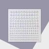 En stock explosiones 165 3456 mm pegatinas faciales tamaño múltiple pegatinas de diamante uñas de labios plateadas cristal de diamante de color rendimiento Yak