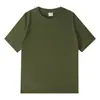 Camiseta Personalizada 220g Algodão Puro Manga Curta, Camiseta Masculina de Alta Qualidade Gola Redonda, Solta, Confortável e Refrescante, Estilo Verão