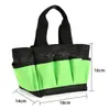 Bolso de Mano Multifuncional para Herramientas de Ferretería, Engrosado, Resistente al Desgaste, Impermeable, Multibolsillos, Tela Oxford, Portátil, Bolsa para Herramientas de Jardín