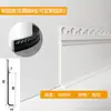 Rodapié Empotrado de Aleación de Aluminio con Yeso Pre-Empotrado, Zoclo de Piso en Forma de L, Rodapié Metálico Empotrado Invisible Oculto en Forma de H