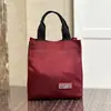 Nova Bolsa Térmica para Marmita Estilo Coreano de Contraste com Forro Isolante, Bolsa de Maternidade, Bolsa de Mão para Trabalho, Lanche, Compras para Mulheres