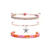 Amazon AliExpress Nuevo Pulsera Tejida con Cera Bohemia Conjunto de Moda para Mujer Ola Tobillera