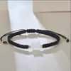 Pulseira de Gato com Conchas Preta e Branca Tecida à Mão para Mulheres Pulseira com Corda Ajustável para Mão Presente para Melhor Amiga Casal 2024