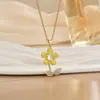 [Aço Titânio] Luxo Leve Totalmente Cravejado em Ouro Real Exquisito Micro-Cravejado Colar para Mulheres, Corrente de Clavícula da Moda Tendência Fabricante Cobre