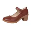 Zapatos de Baile Modelo Nuevo 2025 para Baile Cuadrado, Zapatos de Baile Nuevos de Tacón Medio Suela Suave para Mujeres, Zapatos para Madres de Mediana Edad y Mayores, Producción Transfronteriza