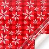 Conjunto de Papel de Presente de Natal Mais Vendido da Amazon Casa com Floco de Neve Vermelho Árvore de Natal Papel Artesanal DIY