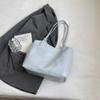 Bolso Tote Grande de Capacidad Simple y Versátil para Mujer Verano 2026 Estilo Coreano Moda Casual Bolso de Hombro Bolso de Axila de Gama Alta