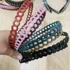S190 tiara de anel colorida tiara fina doce grampo de cabelo acessórios de cabelo para meninas cocar coreano suprimento de um real dois reais