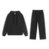 Sudadera deportiva de marca A de alta calidad para otoño e invierno, color sólido reflectante, con cuarto de cremallera, cuello alto con cremallera, conjunto de sudadera holgada para hombre
