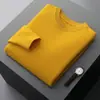Nuevo Suéter de Cachemira para Hombre de Primavera y Otoño, Jersey de Cuello Redondo, Corte Holgado para Jóvenes y Adultos de Mediana Edad, Ropa de Punto Cálida de Lana para Negocios