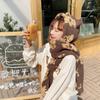 011262 bufanda cálida de invierno gorro de oso enterizo de felpa protección para los oídos frío forro polar cálido todo vale con capucha