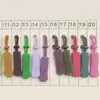 Cabezal de cremallera desmontable cremallera de oruga inyección pp deslizamiento mochila billetera chaqueta de plumón colgante pequeño accesorios de equipaje
