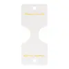 5.4* 12.5cm Tarjeta Plegable Curva Mediana Estampada en Oro con Letra Impresa Cartulina Blanca de 400g Cabeza de Tarjeta con Anillo de Carpeta