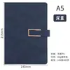 Conjunto de Caixa de Presente com Logotipo Personalizado para Caderno Caderno de Alta Qualidade com Fivela em Forma de U A5 Livro de Registro para Reuniões de Trabalho