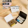 Caja de Hierro Rosa de Doble Cara para Almacenamiento de Artículos de Privacidad Fresca Collar Joyería Pequeña Portátil Tarjeta Foto Moneda Conmemorativa Caja de Hierro