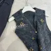 Chaleco de Punto Retro con Cuello en V y Perlas de Lujo Nicho para Mujer, Ropa Exterior en Capas con Sentido del Diseño, Chaleco Holgado para Otoño e Invierno