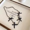 Colar Empilhado com Laço Preto Estilo Pimenta Pura Feminino Gargantilha Corrente para Clavícula de Luxo Leve Acessórios de Nicho
