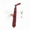 Corbata Roja para Mujer Estilo JK Japonés Estilo Perezoso Corbata Libre Estilo Universitario Corbata para Hombre DK Corbata a Rayas Accesorios para Camisa Moderno