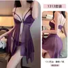 Yiyue Lingerie Sexy Ziyun Renda Sexy Tentação Camisola Feminina Botão Frontal Malha Transparente Pijama Sem Tirar 1313