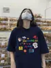 Camiseta Estampada de Algodón Puro para Hombre y Mujer, Nuevo Estilo Verano 2026, Talla Grande, Adelgazante, Versátil, Estilo Coreano, Manga Corta, Casual