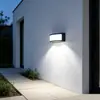 Lámpara de pared exterior, a prueba de lluvia, moderna y simple, iluminación LED para escaleras, pasillos, patio, puerta de entrada, balcón, lámpara de pared exterior