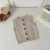 Chaleco para Niños 100% Algodón Estilo Coreano Chaleco de Bebé Otoño Ropa Interior o Exterior Chaleco de Bebé Cárdigan