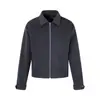 Top Corto Mezclado Simple de Gama Alta Americana Versión Boxy Chaqueta Básica Otoño e Invierno Chaqueta Nueva Marca de Moda