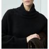 Suéter de cuello alto holgado y estilo retro francés de lana Maillard para mujer, para otoño e invierno