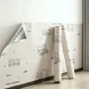 Papel pintado autoadhesivo lindo de dibujos animados, pegatinas de pared impermeables, papel pintado para el hogar, pegatinas decorativas para pared de fondo de habitación infantil, dormitorio