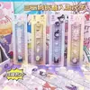 Regla Gruesa de Arena Movediza Sanrio Plegable 30cm Kuromi Dibujo Animado Lindo Papelería para Estudiantes de Aspecto Sofisticado para el Inicio de Clases