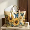 2026 Nova Bolsa de Mão Transfronteiriça Temu Site Independente Impermeável PVC+Lona Portátil para o Dia a Dia Bolsa de Ombro Bolsa Tote