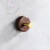 Gancho de porta de nogueira cabide com adesivo forte pendurado na parede gancho único de parede sem perfuração gancho de roupa gancho de roupa