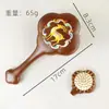 Mini Pente de Sândalo com Almofada de Ar para Crianças, Compacto e Portátil, Pente com Airbag para Massagem dos Meridianos da Cabeça, Pente de Madeira Sólida para Pentear Cabelos Volumosos