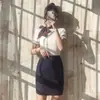Roupa de negócios elegante deusa leque comissária de bordo uniforme moda camisa feminina cor sólida estilo Hong Kong manga curta saia profissional